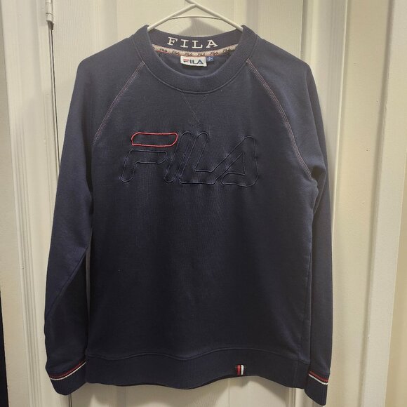 FILA Navy Blue Crewneck Sweatshirt – Size S(Women’s) - Picture 1 of 5